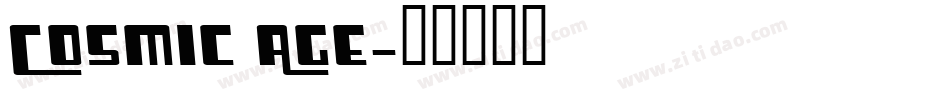 Cosmic Age字体转换